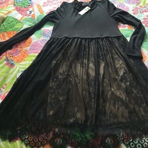 Anthropologie black dress NWT